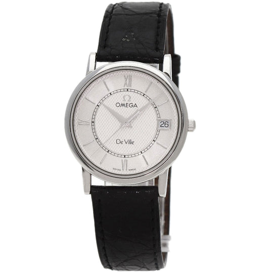OMEGA Watches Quartz 7814.31 Stainless Steel, Leather Silver De Ville Prestige Silver dial mens Used Authentic