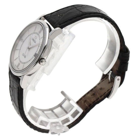 OMEGA Watches Quartz 7814.31 Stainless Steel, Leather Silver De Ville Prestige Silver dial mens Used Authentic