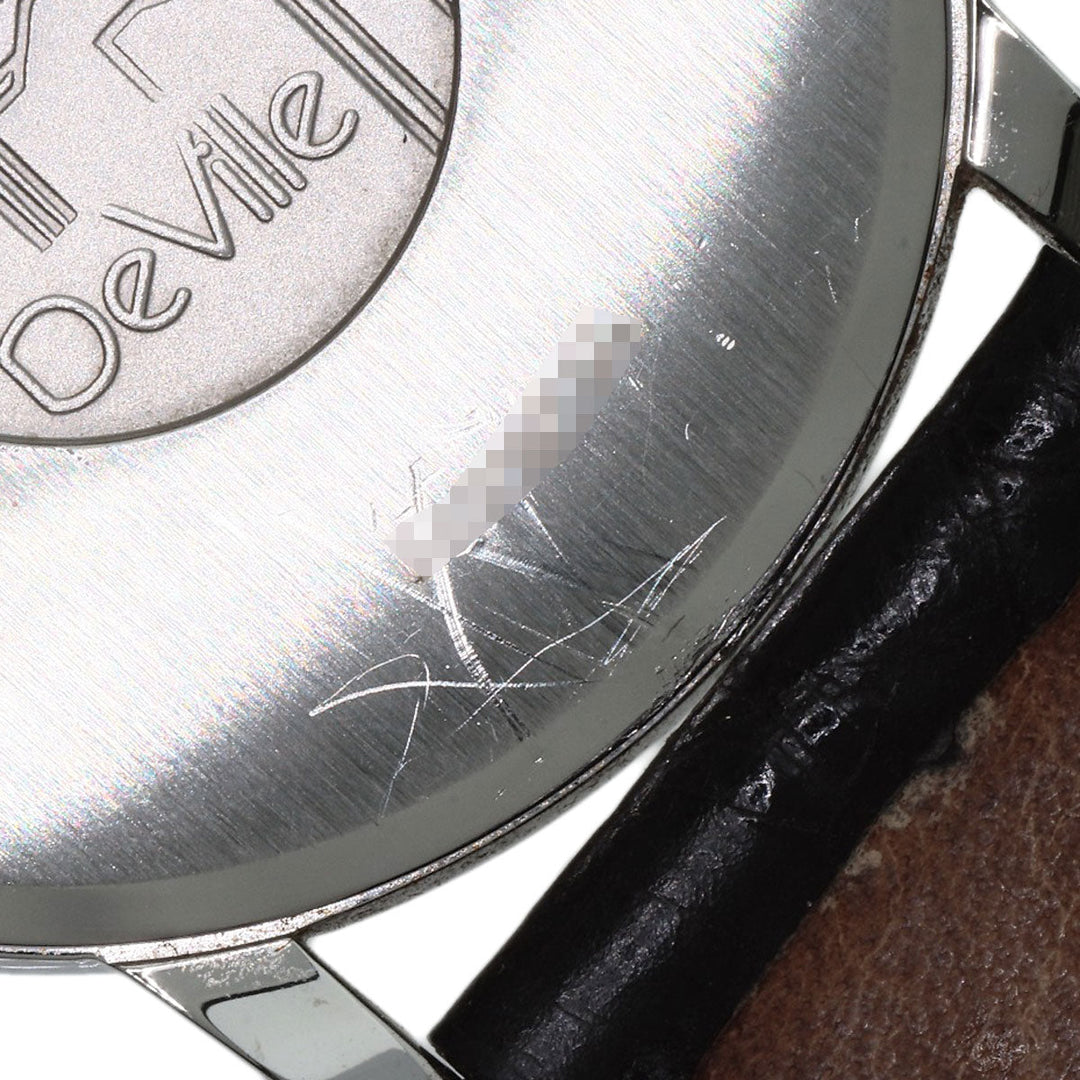 OMEGA Watches Quartz 7814.31 Stainless Steel, Leather Silver De Ville Prestige Silver dial mens Used Authentic