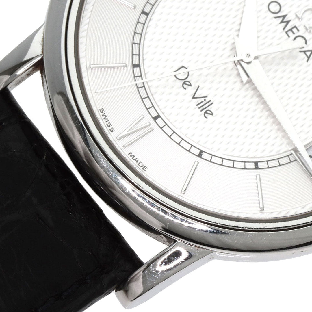 OMEGA Watches Quartz 7814.31 Stainless Steel, Leather Silver De Ville Prestige Silver dial mens Used Authentic