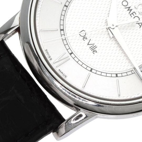 OMEGA Watches Quartz 7814.31 Stainless Steel, Leather Silver De Ville Prestige Silver dial mens Used Authentic