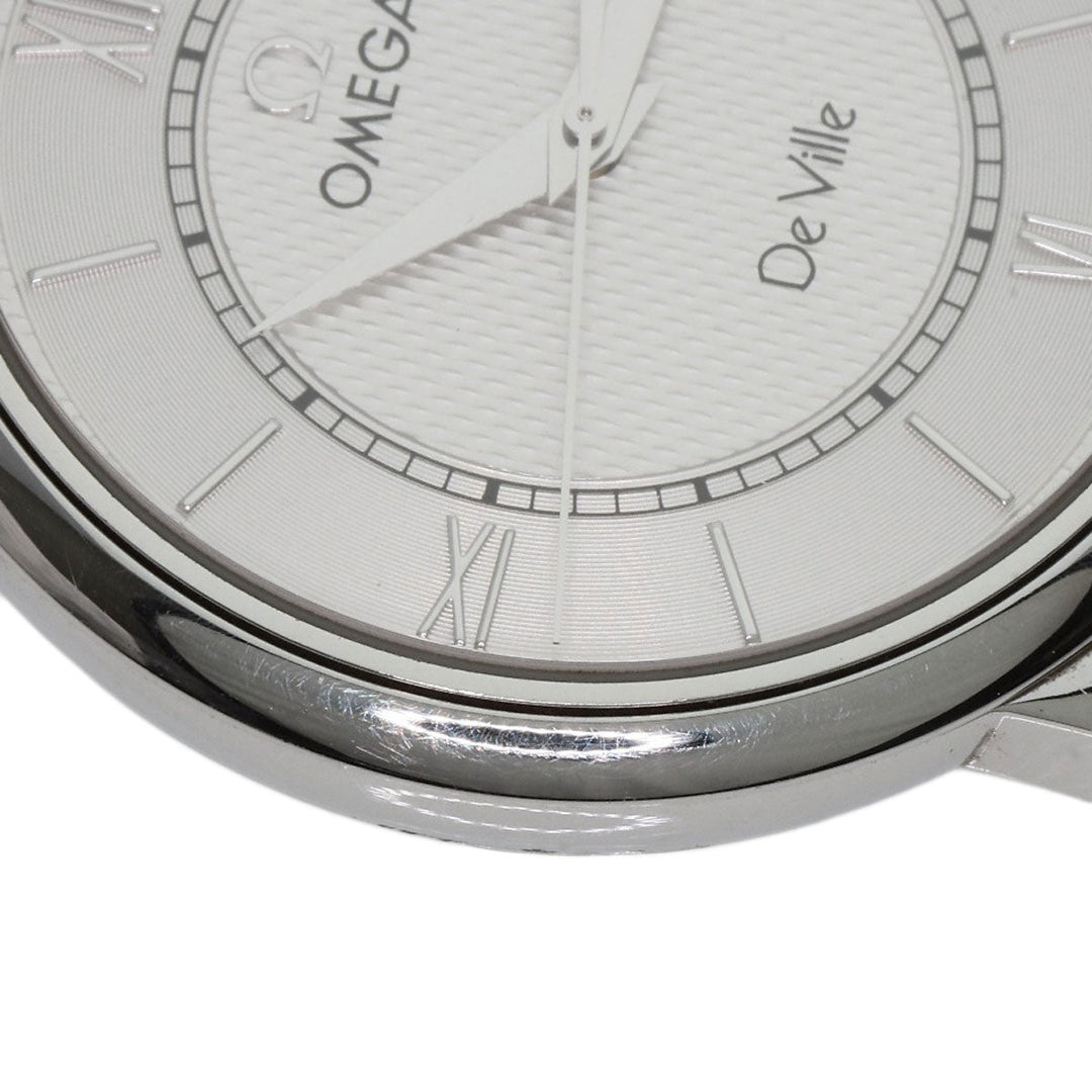 OMEGA Watches Quartz 7814.31 Stainless Steel, Leather Silver De Ville Prestige Silver dial mens Used Authentic