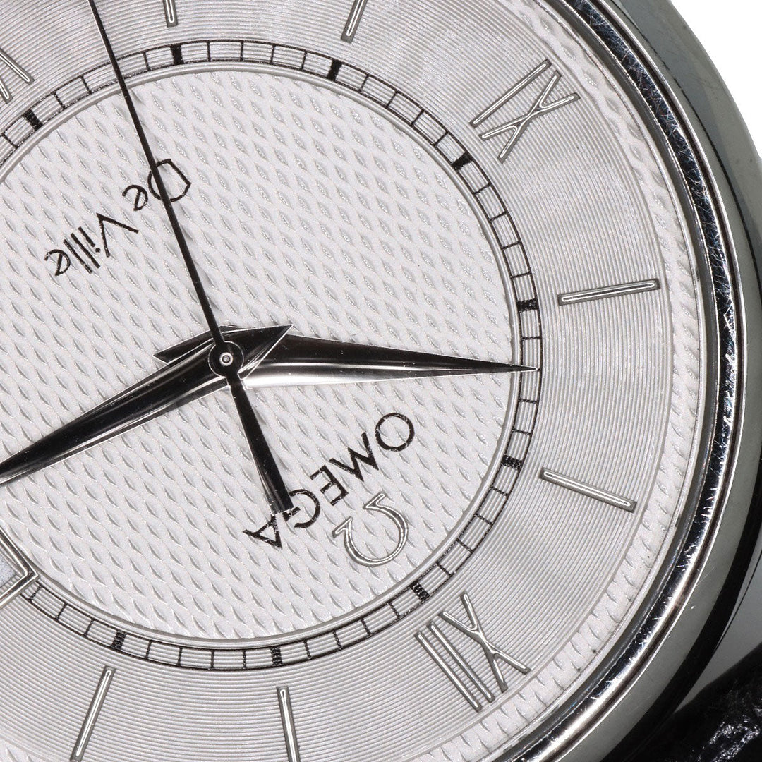 OMEGA Watches Quartz 7814.31 Stainless Steel, Leather Silver De Ville Prestige Silver dial mens Used Authentic