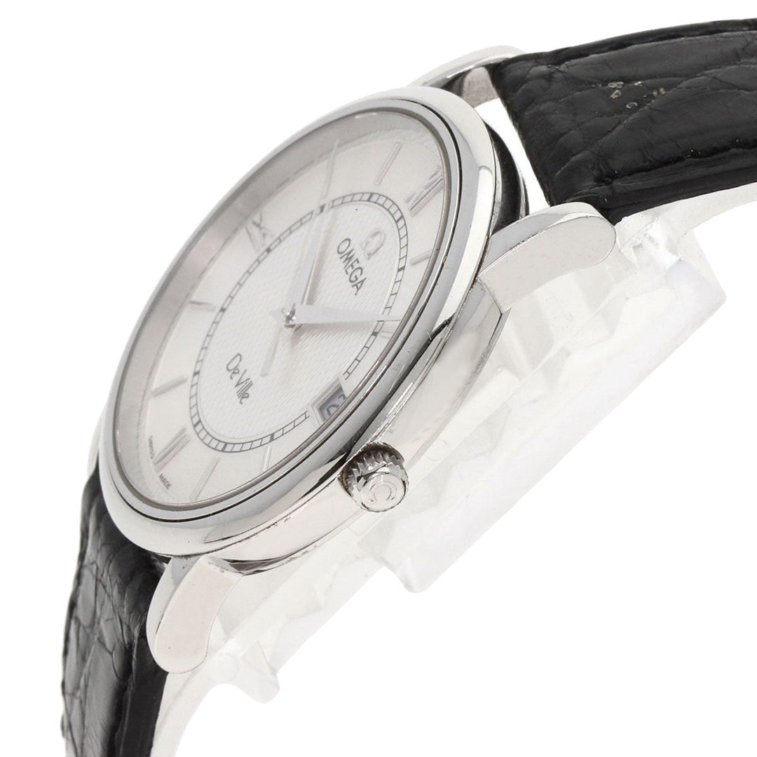 OMEGA Watches Quartz 7814.31 Stainless Steel, Leather Silver De Ville Prestige Silver dial mens Used Authentic