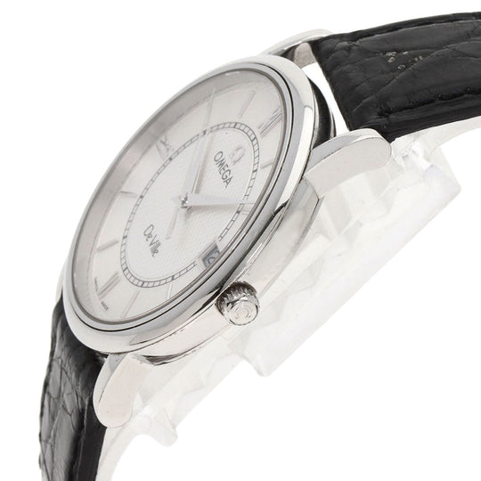 OMEGA Watches Quartz 7814.31 Stainless Steel, Leather Silver De Ville Prestige Silver dial mens Used Authentic