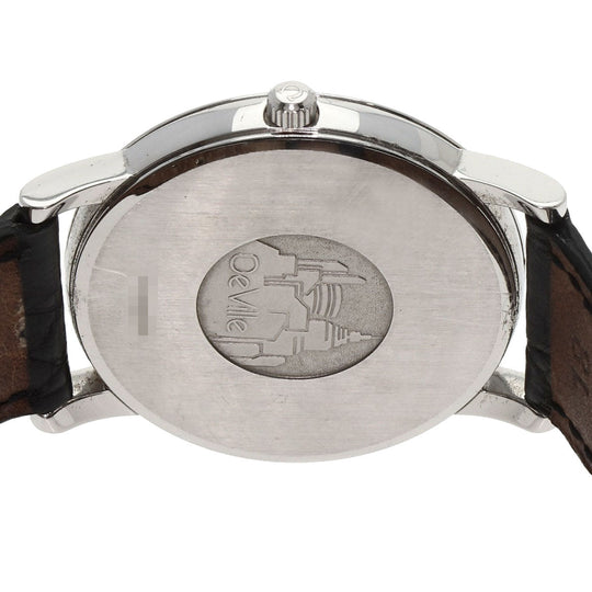 OMEGA Watches Quartz 7814.31 Stainless Steel, Leather Silver De Ville Prestige Silver dial mens Used Authentic
