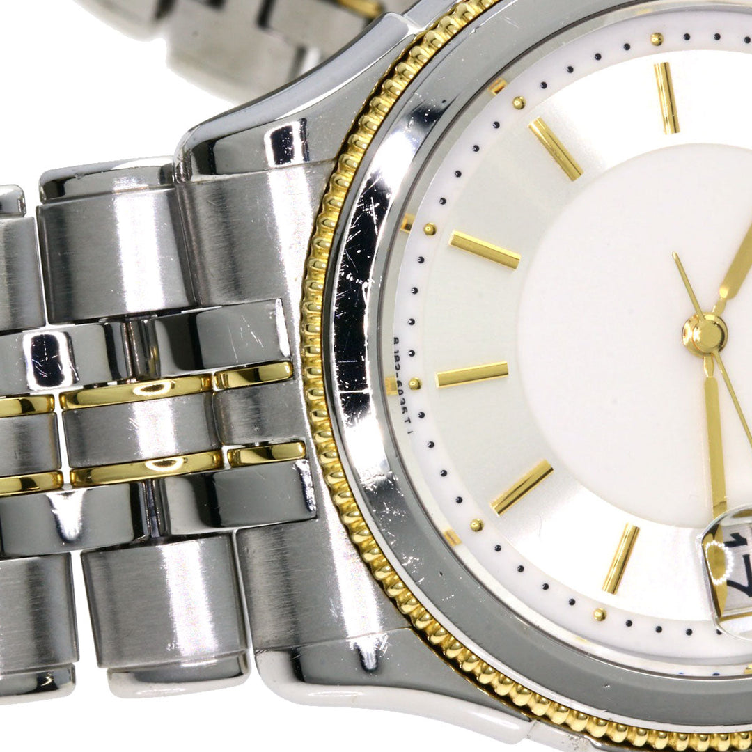 SEIKO Watches Quartz GCAX988 8J82-6A30 Stainless Steel , SSxK18YG Silver CREDOR round face Silver dial mens Used Authentic