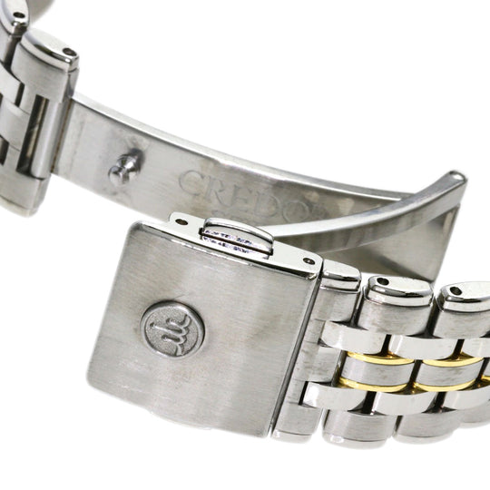 SEIKO Watches Quartz GCAX988 8J82-6A30 Stainless Steel , SSxK18YG Silver CREDOR round face Silver dial mens Used Authentic