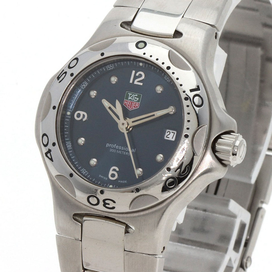 TAG HEUER Watches Quartz WL1313-0 Stainless Steel , Stainless Steel Silver Kylium Navy dial Women Used Authentic