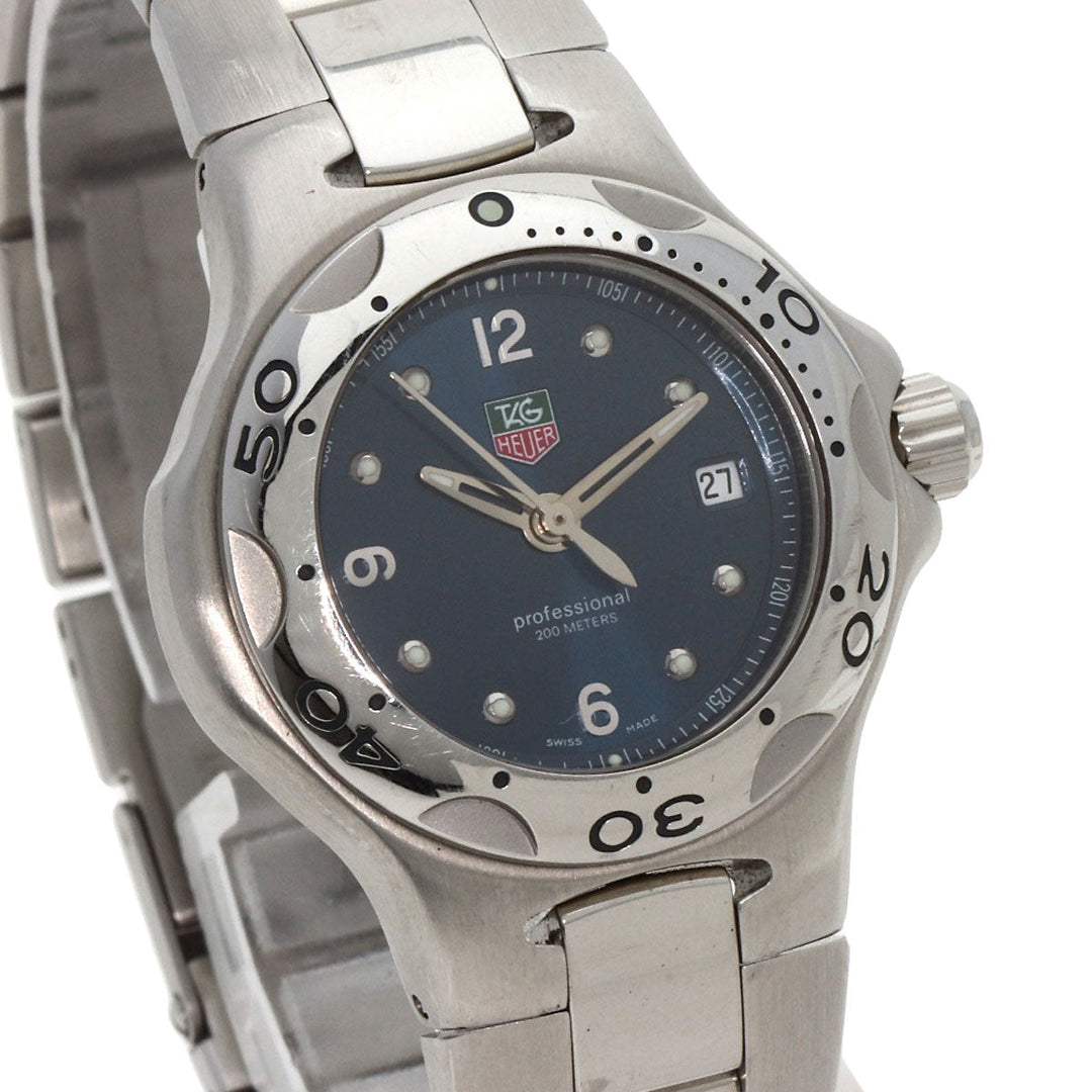 TAG HEUER Watches Quartz WL1313-0 Stainless Steel , Stainless Steel Silver Kylium Navy dial Women Used Authentic