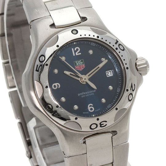 TAG HEUER Watches Quartz WL1313-0 Stainless Steel , Stainless Steel Silver Kylium Navy dial Women Used Authentic