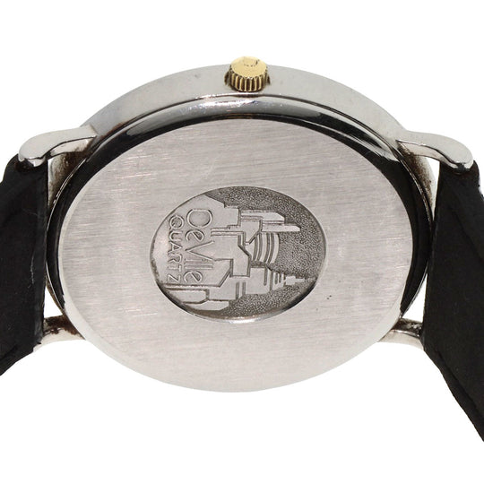OMEGA Watches Quartz Stainless Steel, Leather Silver De Ville white dial mens Used Authentic
