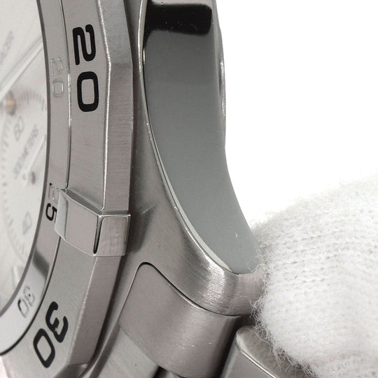 TAG HEUER Watches Quartz WAF1015.BA0822 Stainless Steel , Stainless Steel Silver Aqua racer grand date Silver dial mens Used Authentic