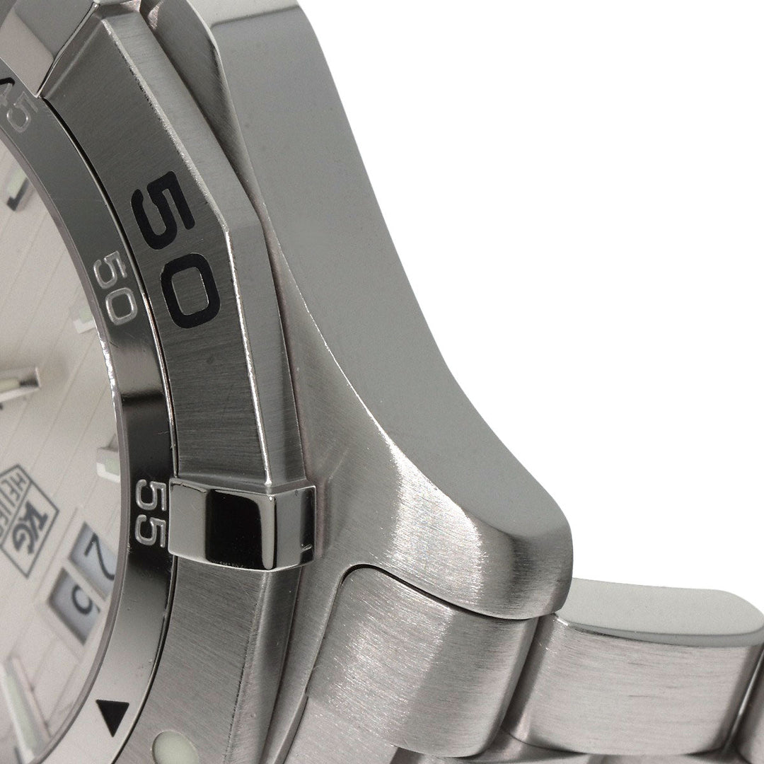 TAG HEUER Watches Quartz WAF1015.BA0822 Stainless Steel , Stainless Steel Silver Aqua racer grand date Silver dial mens Used Authentic