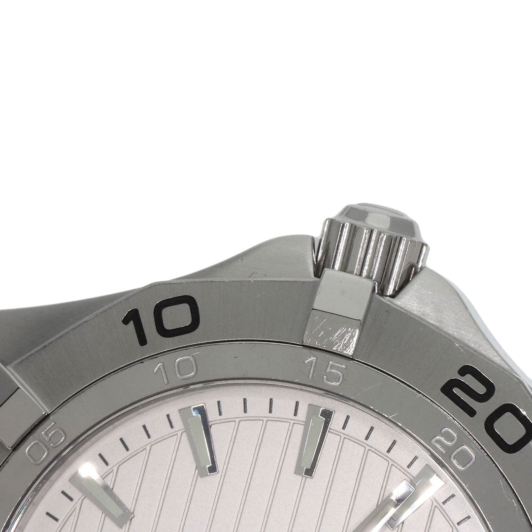 TAG HEUER Watches Quartz WAF1015.BA0822 Stainless Steel , Stainless Steel Silver Aqua racer grand date Silver dial mens Used Authentic