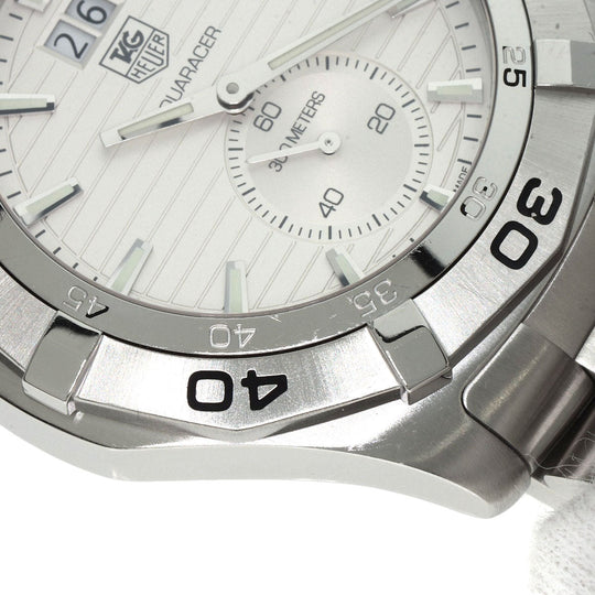 TAG HEUER Watches Quartz WAF1015.BA0822 Stainless Steel , Stainless Steel Silver Aqua racer grand date Silver dial mens Used Authentic