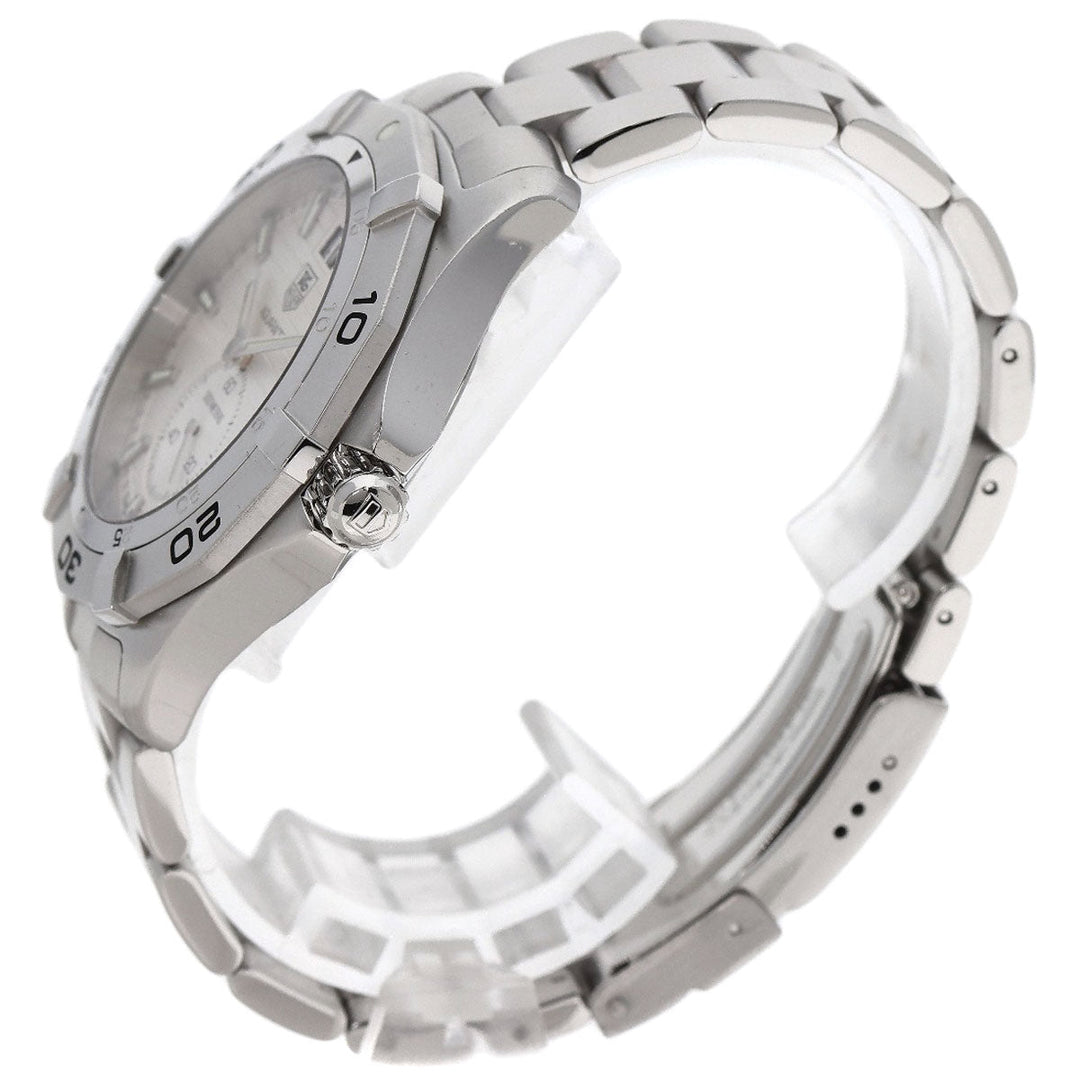 TAG HEUER Watches Quartz WAF1015.BA0822 Stainless Steel , Stainless Steel Silver Aqua racer grand date Silver dial mens Used Authentic