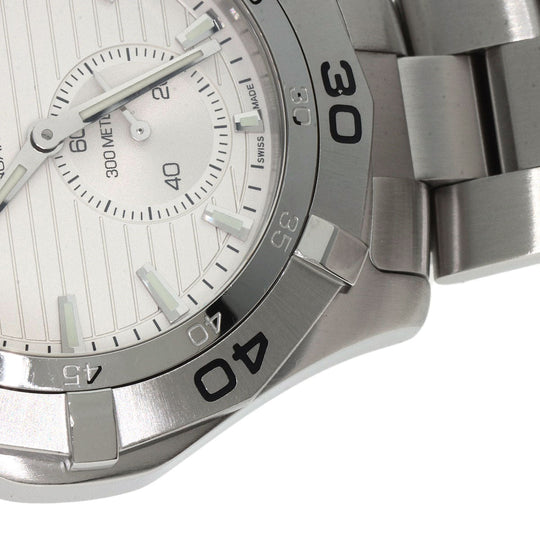 TAG HEUER Watches Quartz WAF1015.BA0822 Stainless Steel , Stainless Steel Silver Aqua racer grand date Silver dial mens Used Authentic