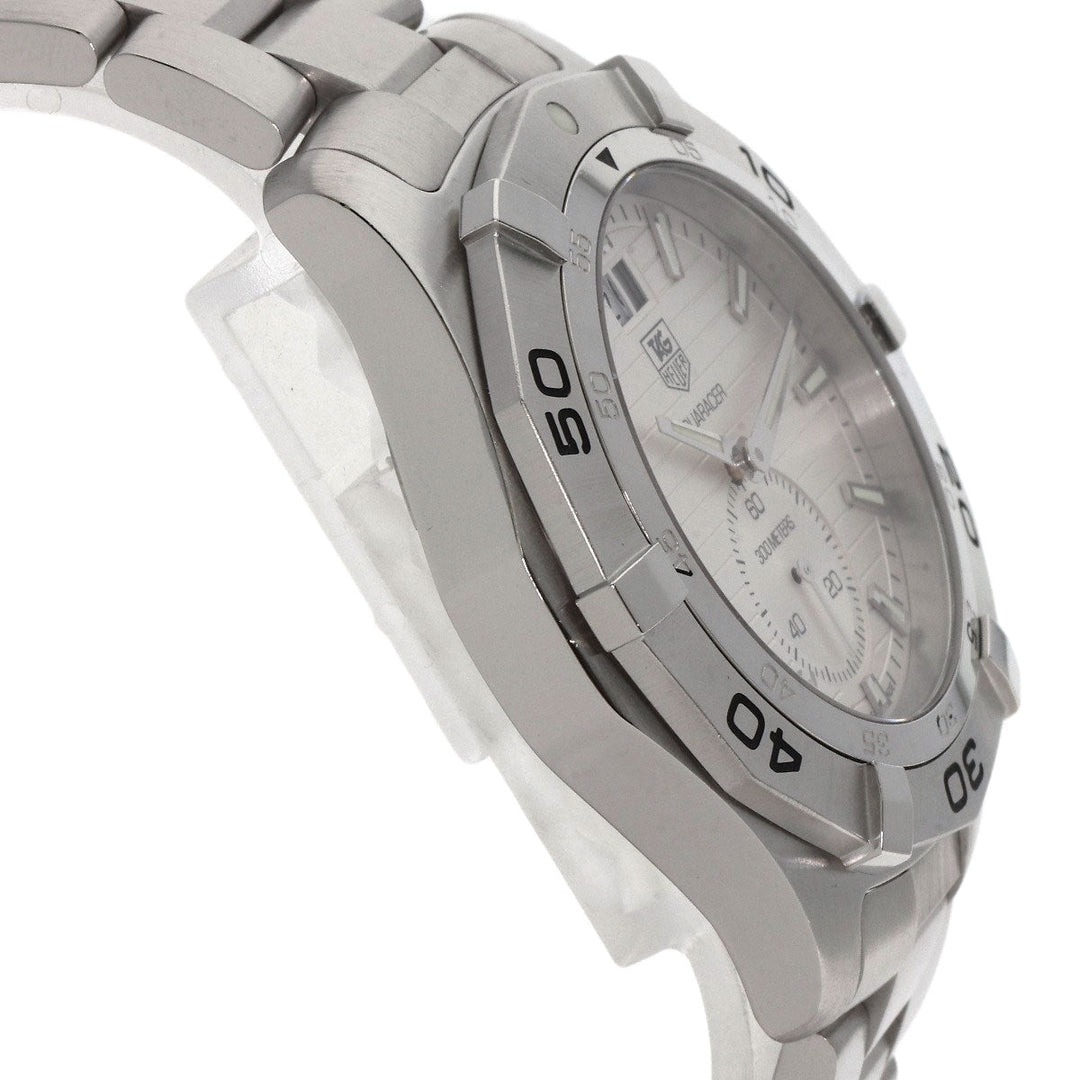 TAG HEUER Watches Quartz WAF1015.BA0822 Stainless Steel , Stainless Steel Silver Aqua racer grand date Silver dial mens Used Authentic