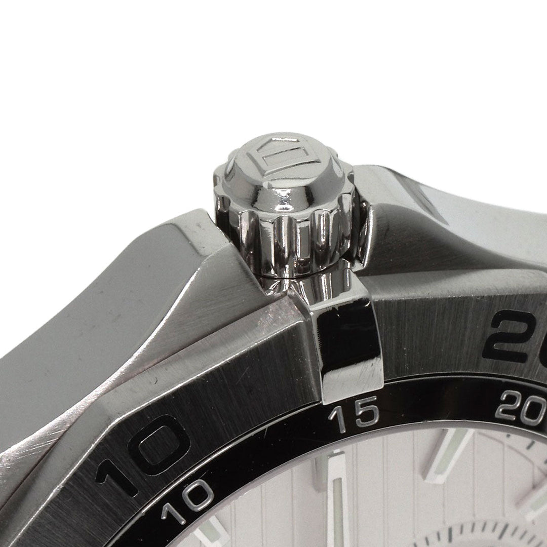 TAG HEUER Watches Quartz WAF1015.BA0822 Stainless Steel , Stainless Steel Silver Aqua racer grand date Silver dial mens Used Authentic