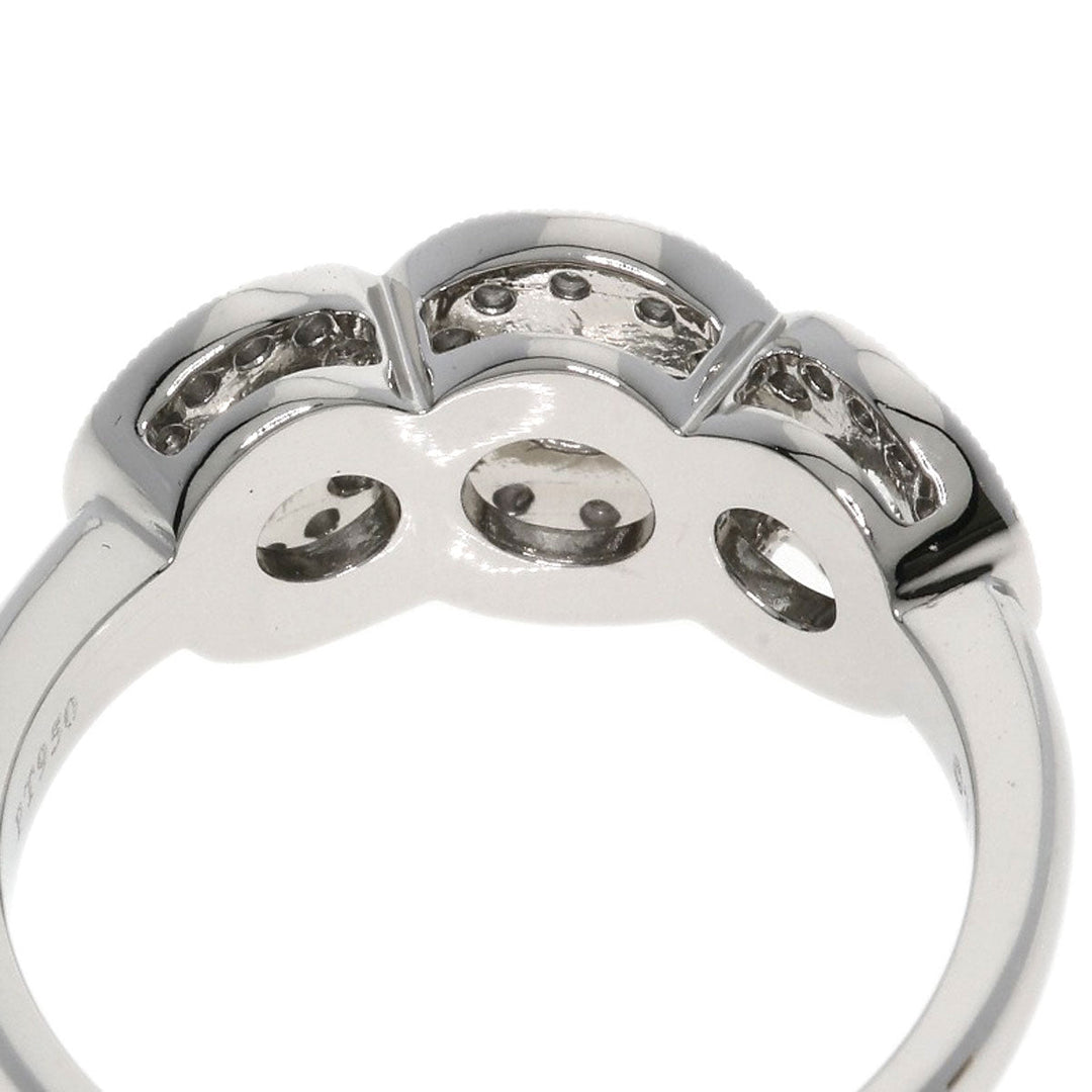TIFFANY&Co. Ring PT950 Silver Circlet diamond Women Used Authentic
