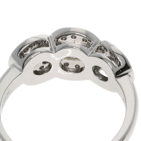 TIFFANY&Co. Ring PT950 Silver Circlet diamond Women Used Authentic