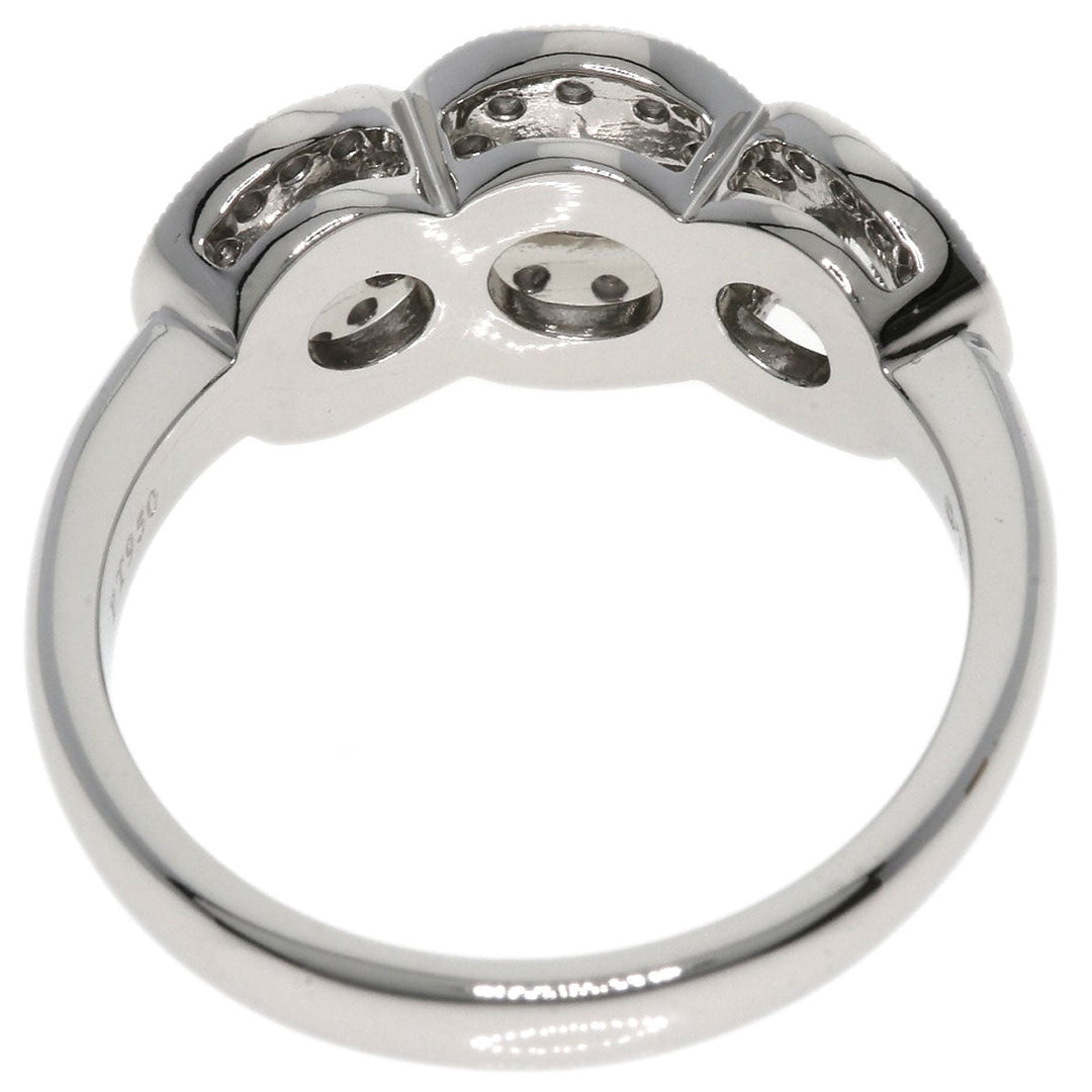 TIFFANY&Co. Ring PT950 Silver Circlet diamond Women Used Authentic