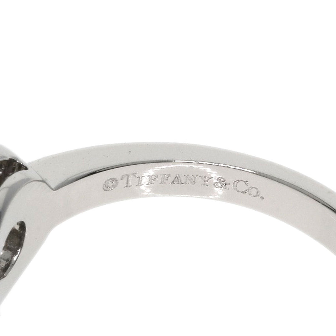 TIFFANY&Co. Ring PT950 Silver Circlet diamond Women Used Authentic