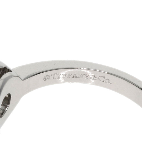 TIFFANY&Co. Ring PT950 Silver Circlet diamond Women Used Authentic