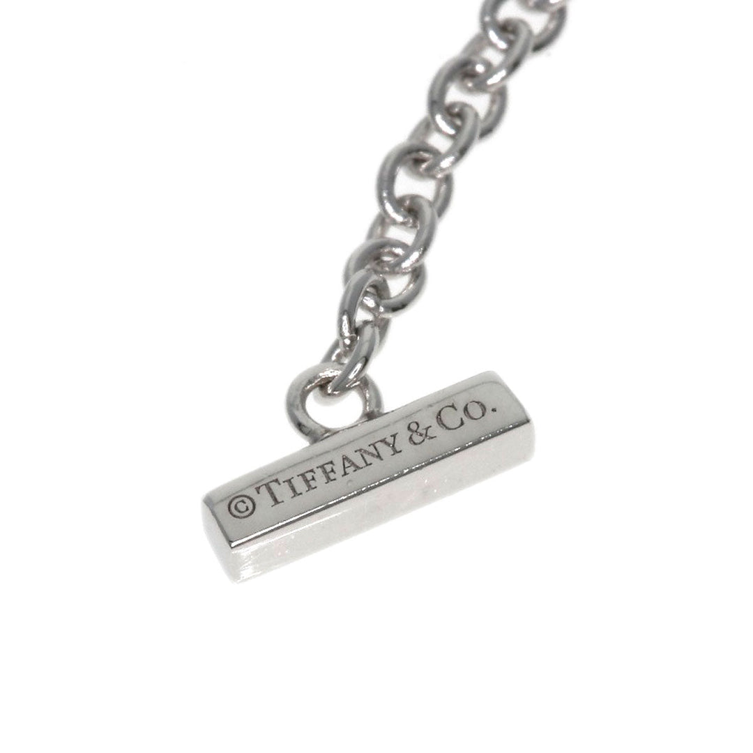 TIFFANY&Co. bracelet K18WG Silver T Smile Mini Diamond Women Used Authentic