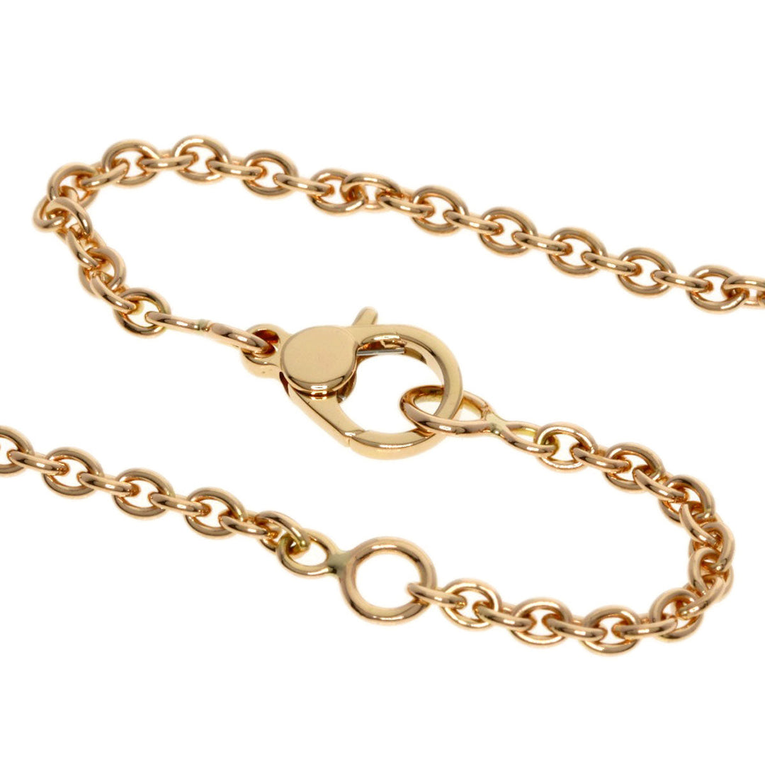 HERMES Necklace 18K Pink Gold gold Finesse Black Tolite Black Spinel