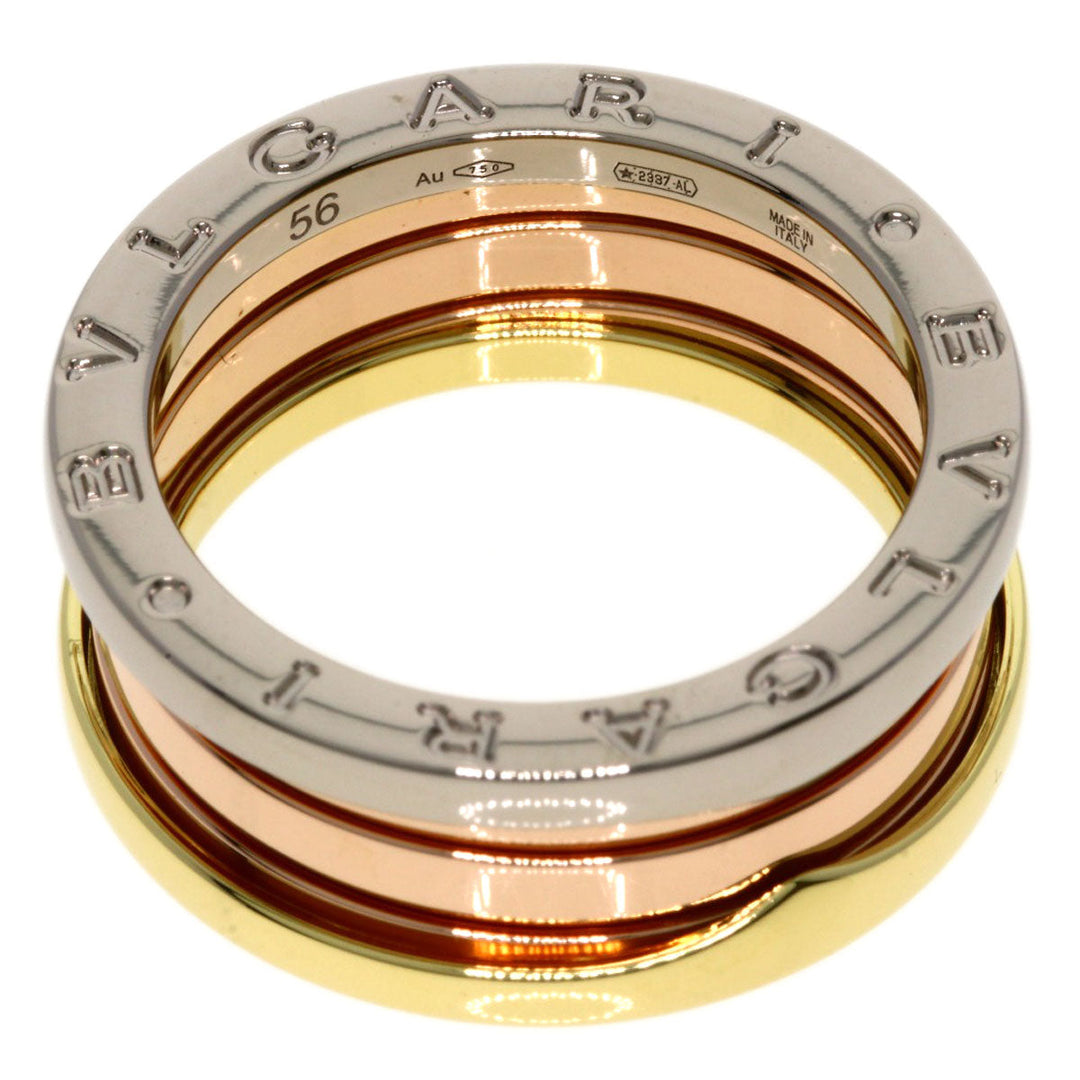 BVLGARI Ring 18K Yellow Gold gold B-zero1 B-zero One Perfect Mistake 3 Bands #56