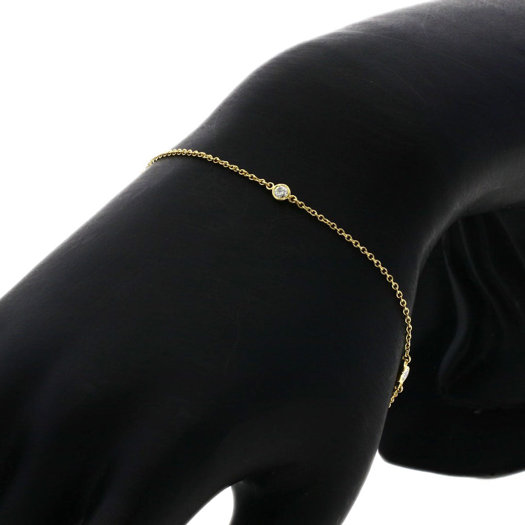 TIFFANY&Co. bracelet 18K Yellow Gold gold By the yard 3P diamond