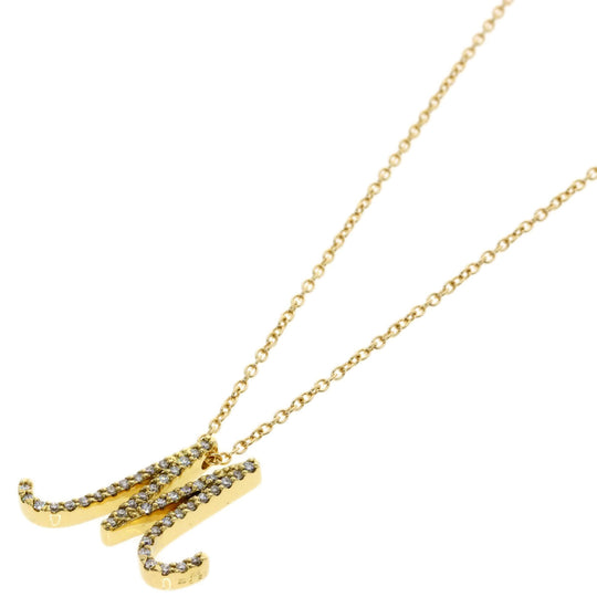 Ponte Vecchio Necklace 18K Yellow Gold gold Initial M Diamond