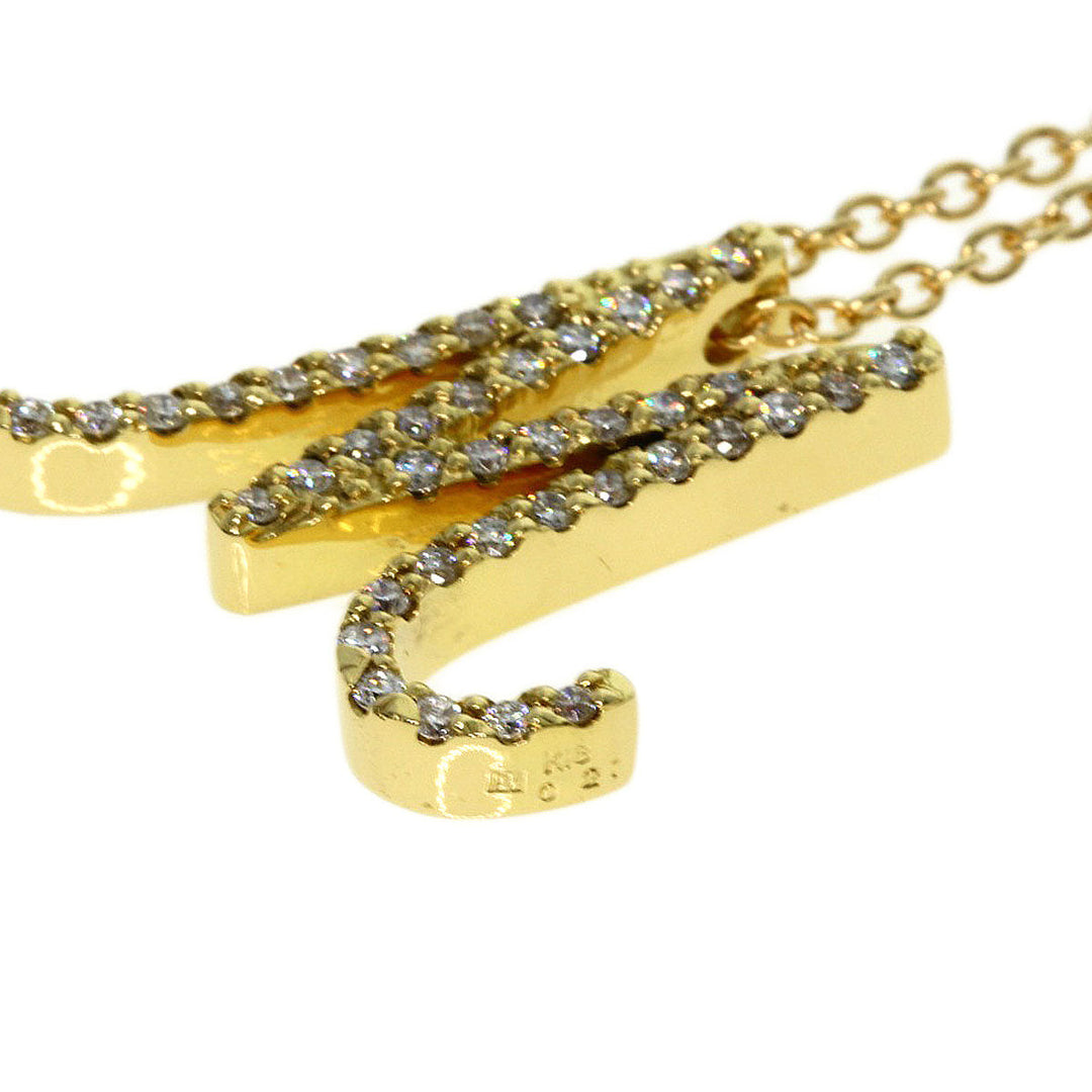 Ponte Vecchio Necklace 18K Yellow Gold gold Initial M Diamond