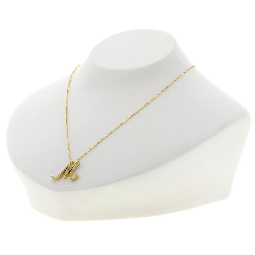 Ponte Vecchio Necklace 18K Yellow Gold gold Initial M Diamond