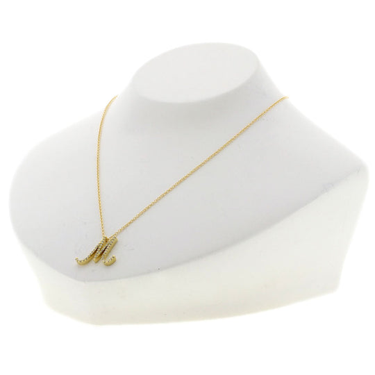 Ponte Vecchio Necklace 18K Yellow Gold gold Initial M Diamond