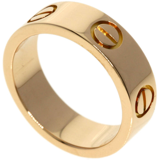CARTIER Ring 18K Pink Gold gold Love Ring #49 Women Used Authentic