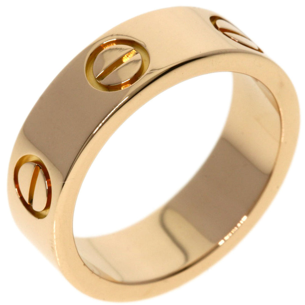 CARTIER Ring 18K Pink Gold gold Love Ring #49 Women Used Authentic