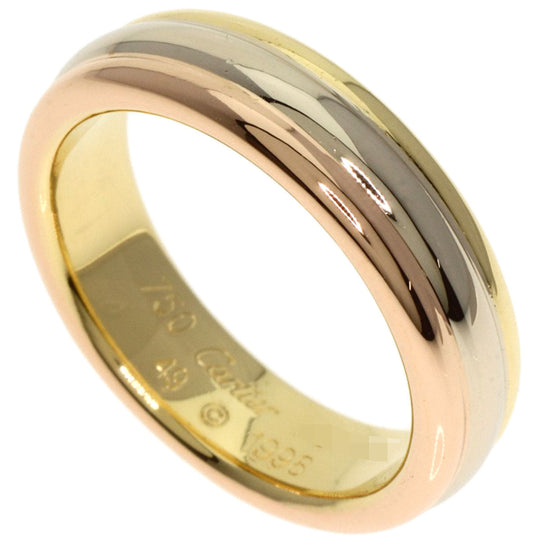 CARTIER Ring K18YG , K18WG gold Vendome #49 Women Used Authentic