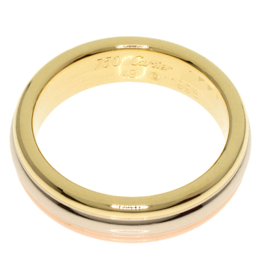 CARTIER Ring K18YG , K18WG gold Vendome #49 Women Used Authentic