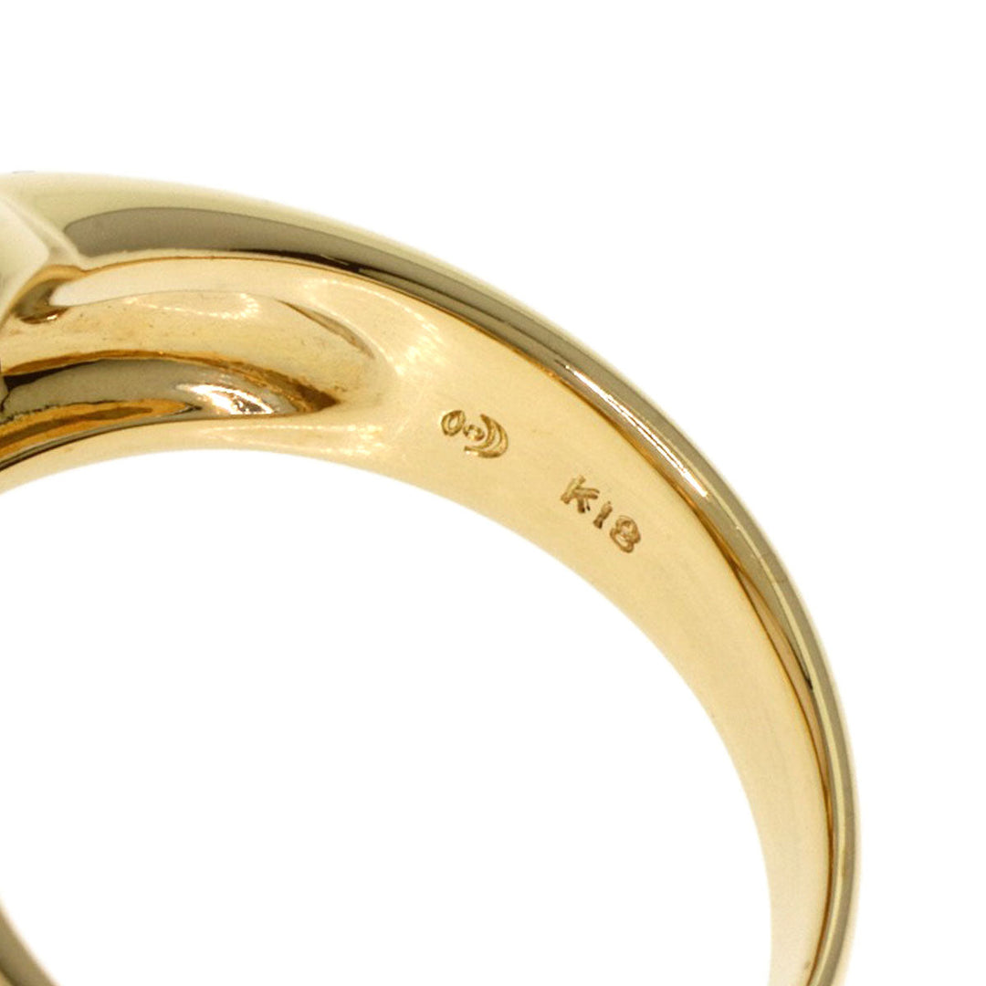 TASAKI Ring 18K Yellow Gold gold Mabe Pearl Diamond Women Used Authentic