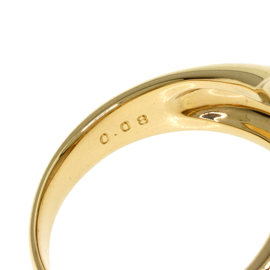 TASAKI Ring 18K Yellow Gold gold Mabe Pearl Diamond Women Used Authentic