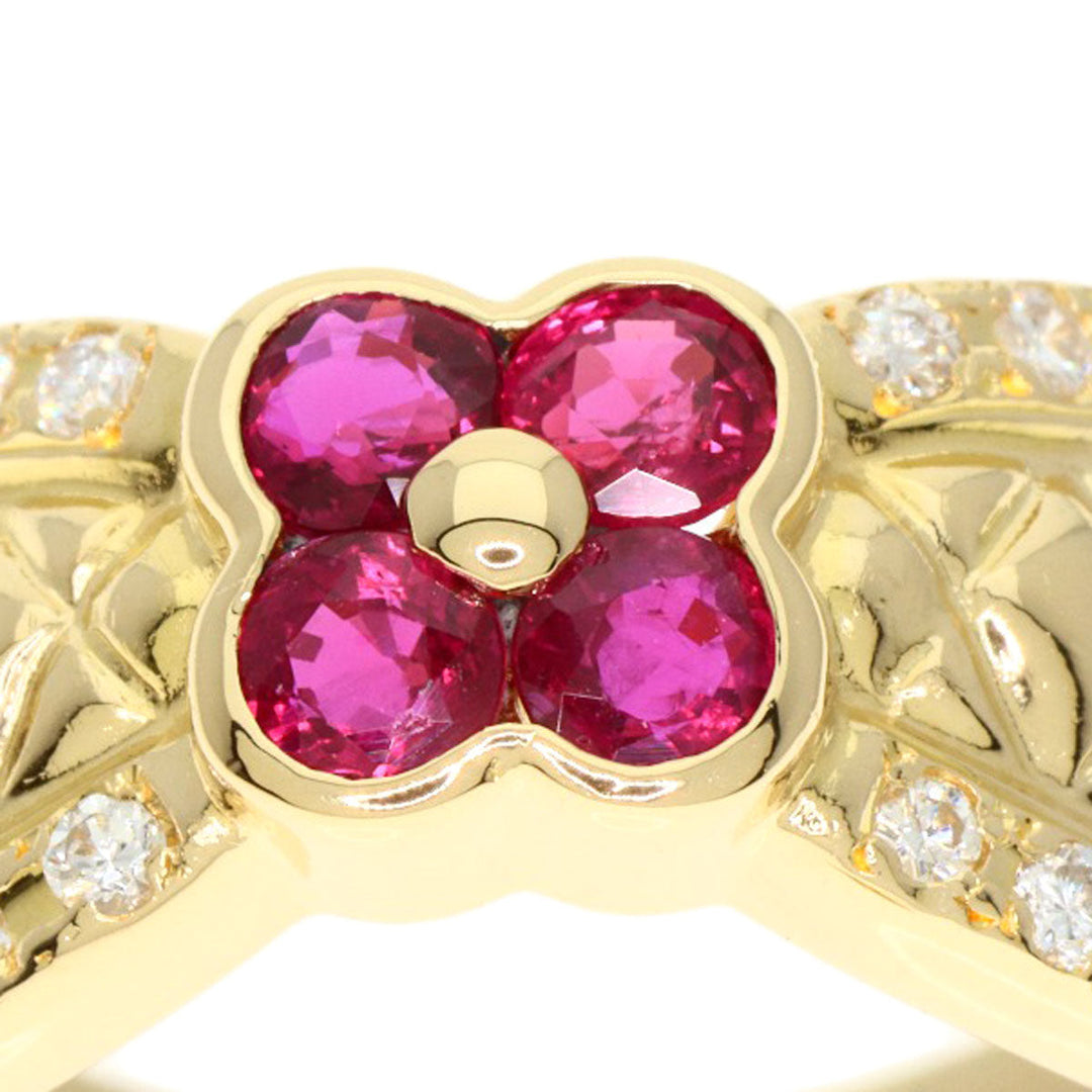 TASAKI Ring 18K Yellow Gold gold Ruby diamond Women Used Authentic