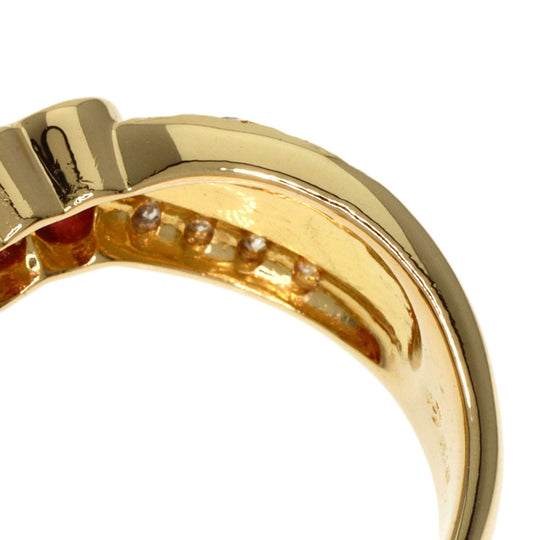 TASAKI Ring 18K Yellow Gold gold Ruby diamond Women Used Authentic