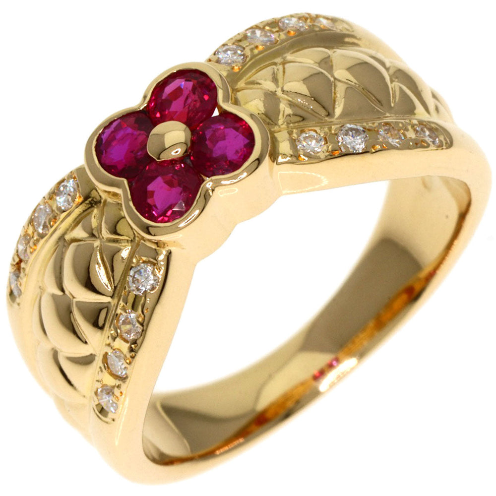 TASAKI Ring 18K Yellow Gold gold Ruby diamond Women Used Authentic