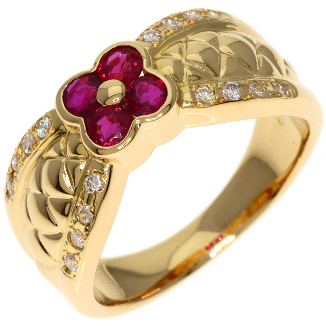 TASAKI Ring 18K Yellow Gold gold Ruby diamond Women Used Authentic