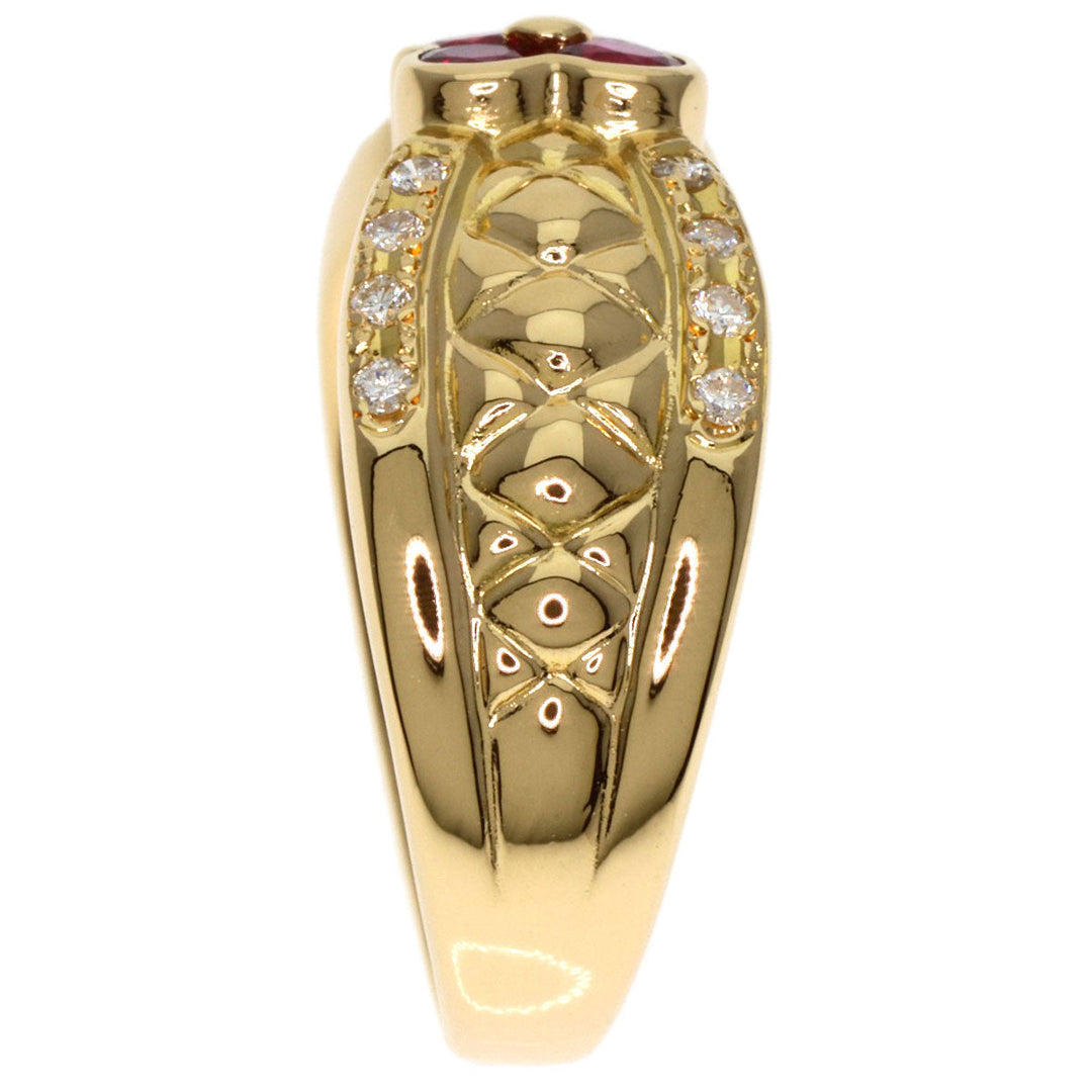 TASAKI Ring 18K Yellow Gold gold Ruby diamond Women Used Authentic