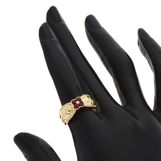 TASAKI Ring 18K Yellow Gold gold Ruby diamond Women Used Authentic