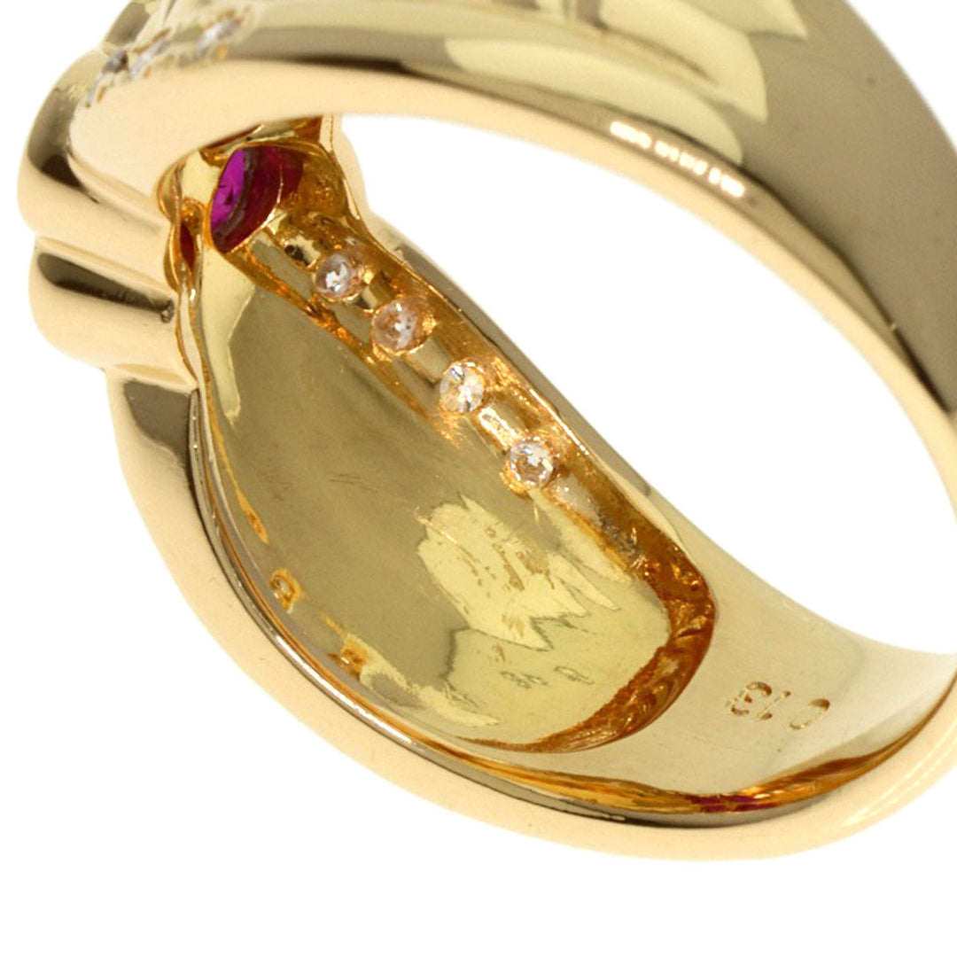 TASAKI Ring 18K Yellow Gold gold Ruby diamond Women Used Authentic